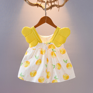 潮 婴儿裙子小公主吊带裙女童背心裙夏装 2021女宝宝连衣裙夏季 薄款