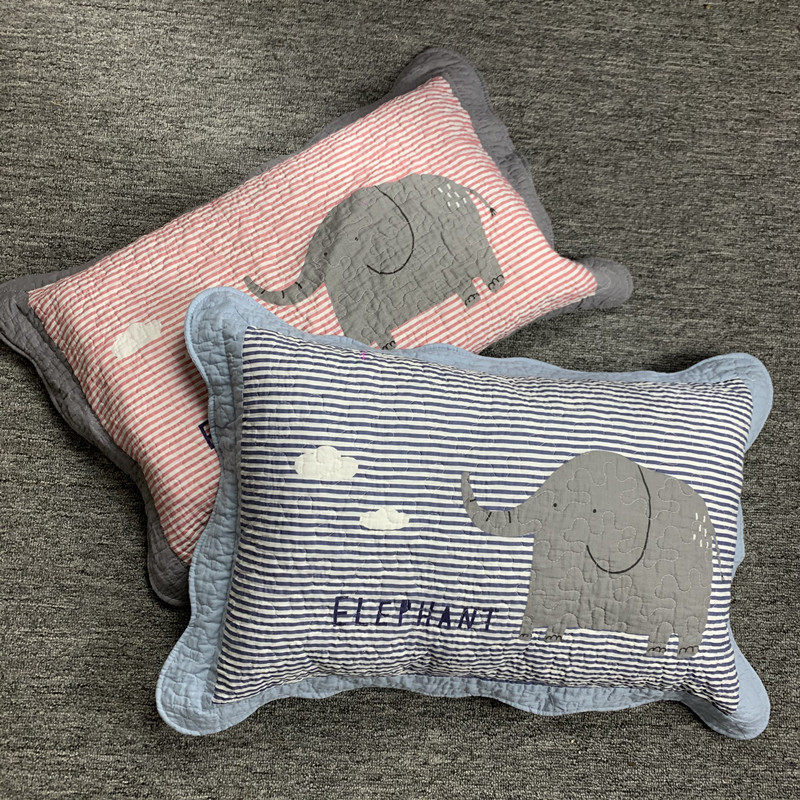 一只装全棉衍缝布艺枕套40.60+5cm全棉枕头套学生单人枕套包邮