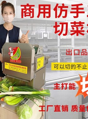 商用不锈钢多功能切菜机切葱花蒜苗韭菜酸菜辣椒切菜馅切片切段丝