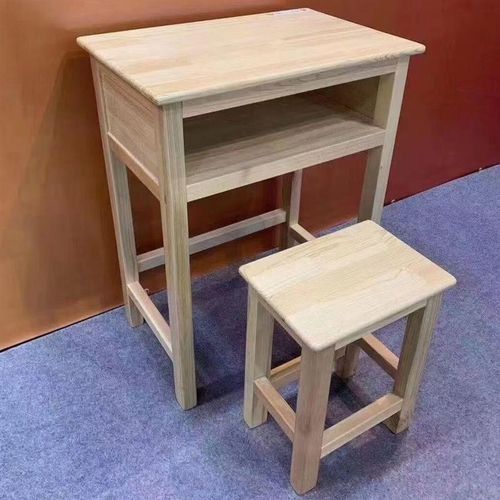 实木书桌小学课桌椅子中学生家用写字桌子家用孩子免安装学生桌椅