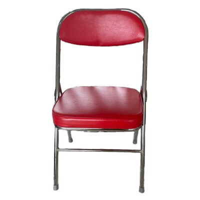 港风复古婚纱摄影道具喜嫁红色折叠椅子大哥大留声机电视模型摆件