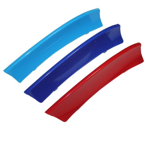 适用于宝马中网三色条 1/3/4/6/X4/X5/GT/X1贴纸拉花 5系卡扣车贴