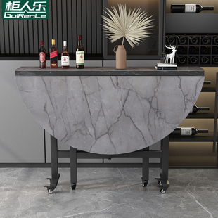 折叠桌家用可移动圆桌面餐桌小户型多功能吃饭桌子客厅十人位饭桌