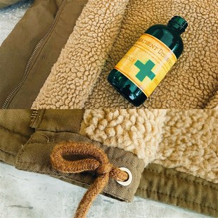 生化危机周边伊森加绒厚罗缎甲板服宽松外套加厚罗纹商务毛呢防风