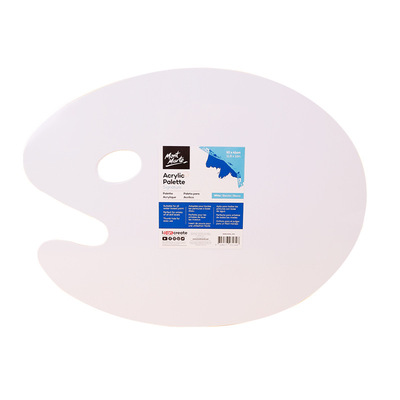 MontMarte蒙玛特 椭圆水粉丙烯调色盘 画室儿童美术颜料调色板