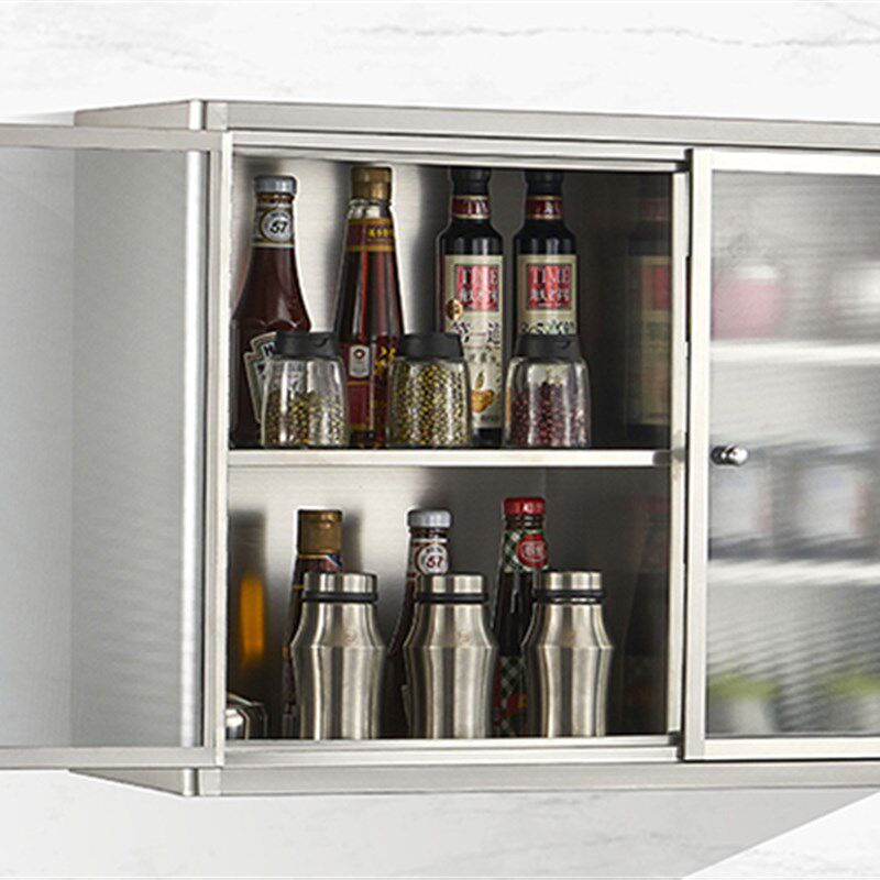 304不锈钢吊柜厨房橱柜置物柜卫生间挂壁式储物柜阳台柜墙上壁柜