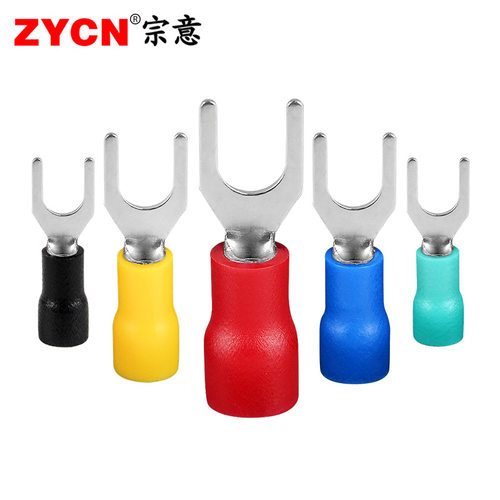 sv1.25-3欧式叉型预绝缘冷压接线端子sv1.25-4s叉形Y/U铜线耳端头