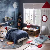 儿童实木展示柜创意宇宙飞船书柜幼儿园学校置物架软装 摆件儿童柜