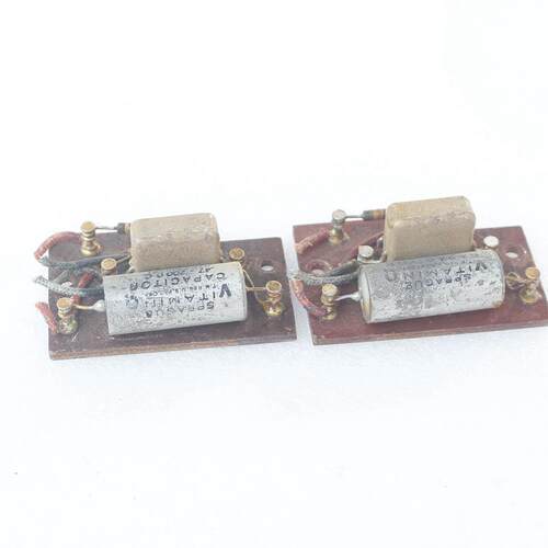 美国拆机VQ 0.47UF 200V油浸电容4.9nF云母电阻带板有极性电容