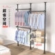 顶天立地组合挂衣架置物架家用衣帽架落地卧室衣帽间简易收纳衣架