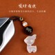 玉髓鹿汽车钥匙扣小挂件2025新款 高端精致一路平安高级手机链吊坠