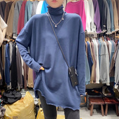 元 加厚内搭上衣冬潮 中长款 熙621木耳边高领加绒打底衫 女宽松大码