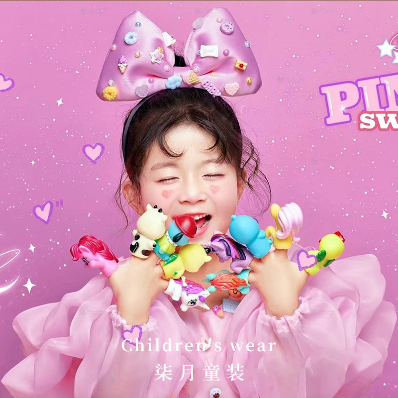 儿童礼服公主裙长袖影楼女童蓬蓬主持人钢琴童模走秀轻奢小众高端图片