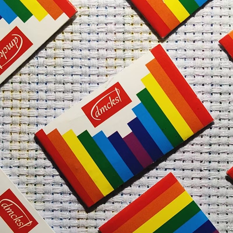 十字绣专用意式彩虹针顺滑钝头不扎手25根缝纫绣花针大格四股24号