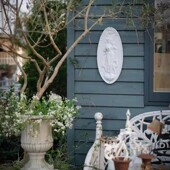 复古做旧 饰 女神铁艺铸铁壁挂挂牌花园墙饰 装 爱上花园园艺杂货