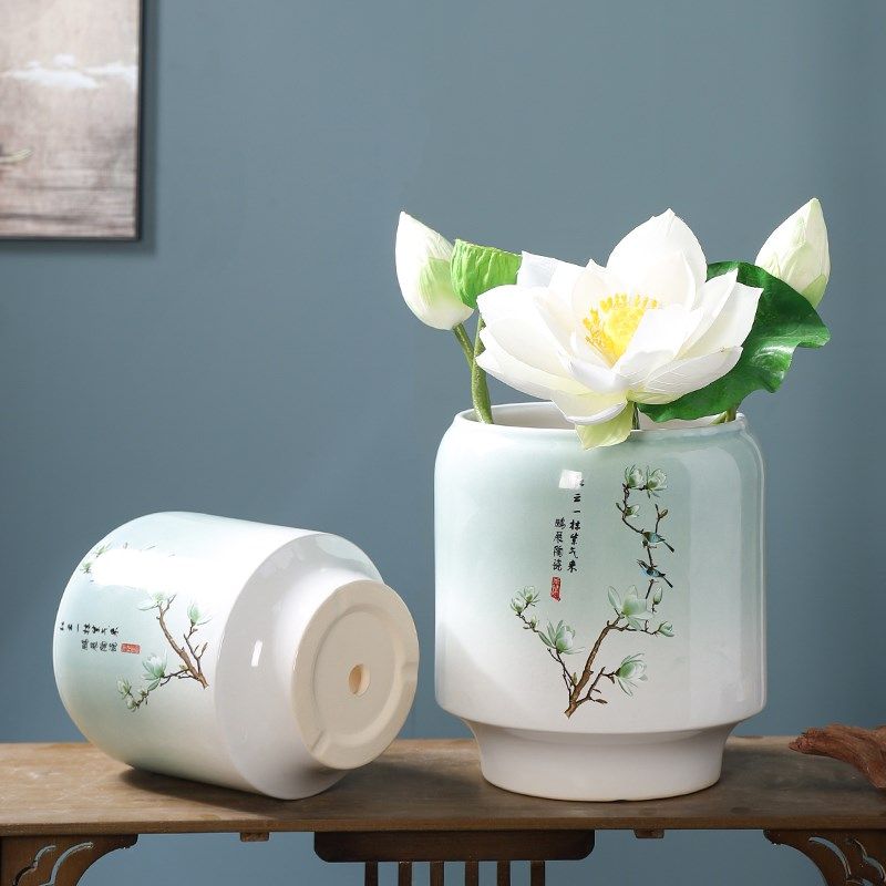 新中式家用花盆陶瓷室内客厅桌面兰花专用虎皮兰龟背竹绿植盆栽盆,鲜花速递/花卉仿真/绿植园艺,花盆,淘宝优惠券,粉丝福利购,淘宝优惠卷