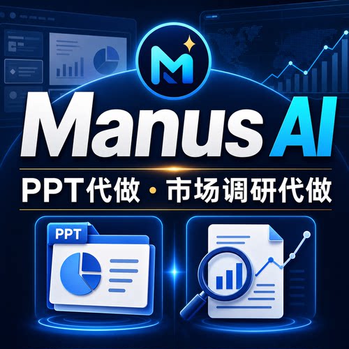 Manus AI ppt/市场调研/各类型报告