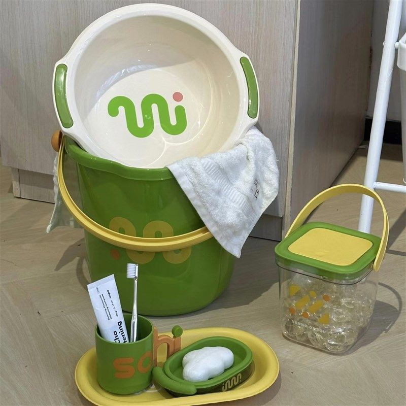 多巴胺学生宿舍洗漱套装宿舍用水桶加厚塑料桶洗衣洗澡桶脸盆套装,家庭/个人清洁工具,水桶,淘宝优惠券,粉丝福利购,淘宝优惠卷
