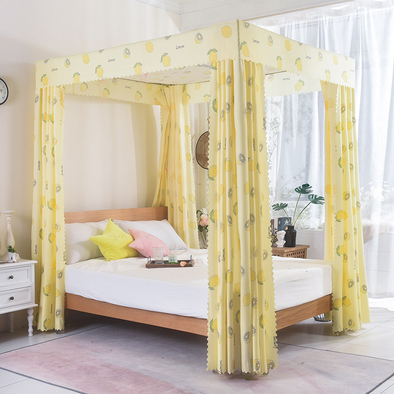 遮光帘家用卧室双人床遮光布全包围床帘幔纱防尘挡风隔帘加高床幔,床上用品,床幔,淘宝优惠券,粉丝福利购,淘宝优惠卷