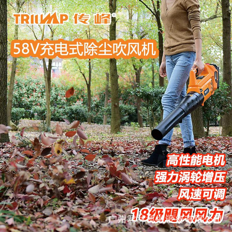 传峰58V手提大功率充电式工业吹风机 无线马路吹树叶吹叶机鼓风机