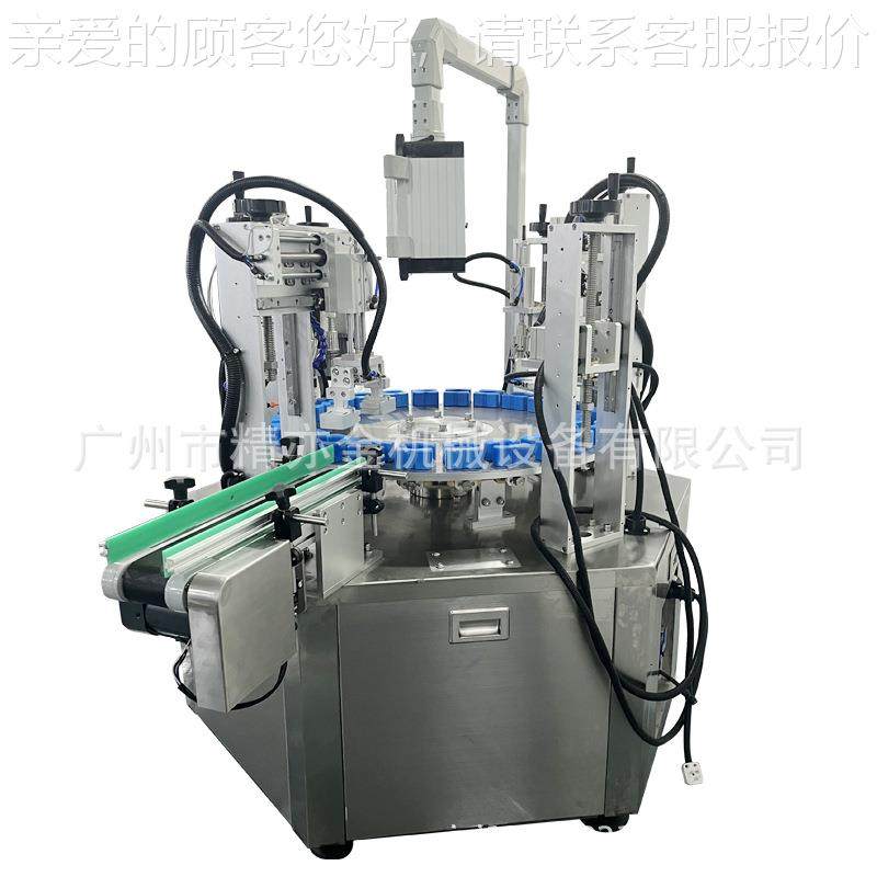双头大盘香灌装机水水剂舒缓9681液补喷雾液水体自动转机旋盖真空