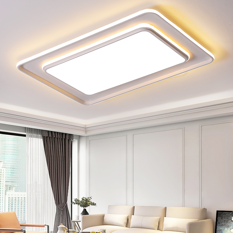 客厅灯现代简约大气超薄led吸顶灯卧室家用大厅主灯中山灯具超亮