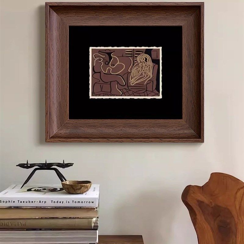 吉他手毕加索装饰画抽象南洋中古风法式复古客厅过道挂画摆桌,家居饰品,现代装饰画,淘宝优惠券,粉丝福利购,淘宝优惠卷