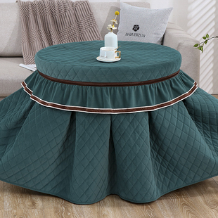 圆形烤火桌罩加绒加厚电炉罩烤火罩冬季 烤火被取暖桌布罩子 新款