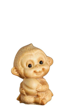 崖柏木雕刻猴子抱桃小生肖猴手把件装饰品挂件创意工艺品礼品