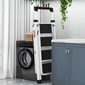 室内外梯子晾衣架两用人字梯加粗厚家用免安装 防滑置地