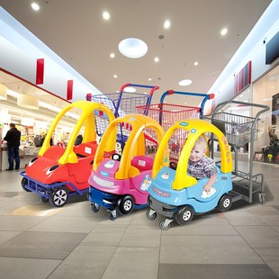铭晔超市儿童购物车超大号粉色超市手推车童趣商场手推车