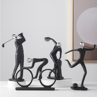 现代人物家居客厅书房电视酒柜办公室桌面装 饰工艺礼品摆饰摆设