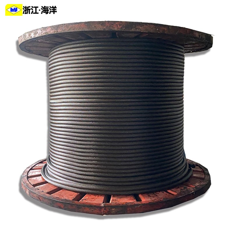 油性钢芯防旋转钢丝绳涂油防扭钢丝绳行车吊车打桩机钢丝绳19*7