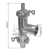 三通止回 液体灌装 配进出水门 三通管 灌装