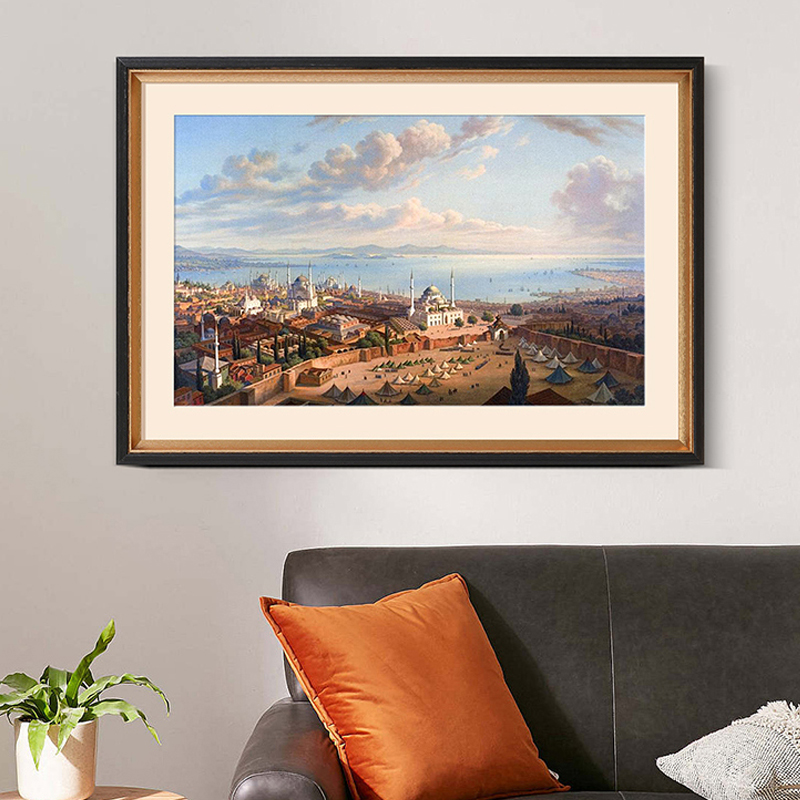 实木画框挂墙定制自己装裱卡纸k大相框拼图外框架8开任意尺寸