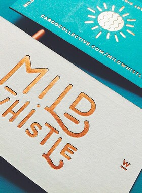 名片金边棉纸制作订做烫金凸凹印商务端定制印刷绵卡压痕浮雕加急