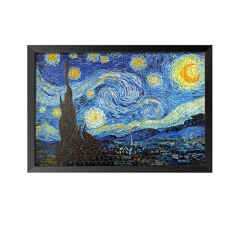 定制实木拼图相框1000片框块0片0寸75xx一千块裱框