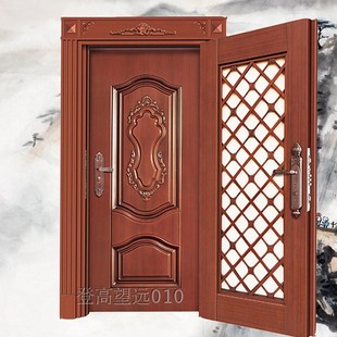 厦门铭盾层防盗钢制入户门镀锌板进户大门通风门中门家用烤漆门