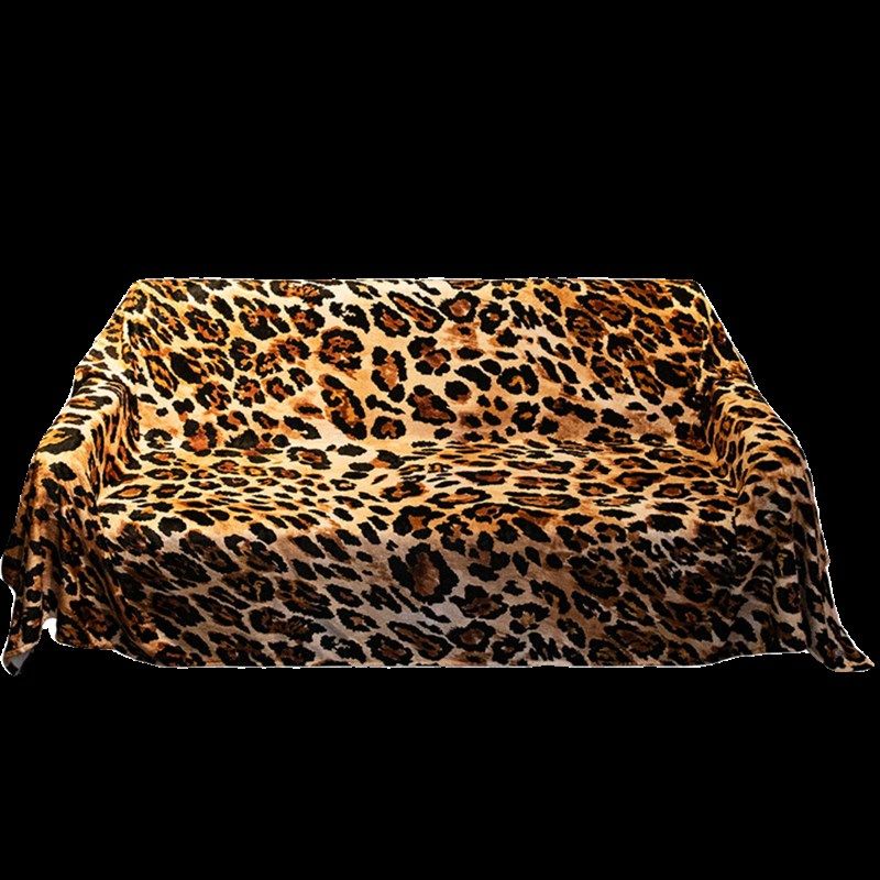 个性豹纹沙发巾全盖毯冬季毛毯垫盖铺沙发罩扶手巾披肩毯潮流