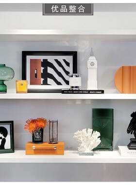 样板房书柜现代家居软装饰品挂画仿真沙漏首饰盒ZH7