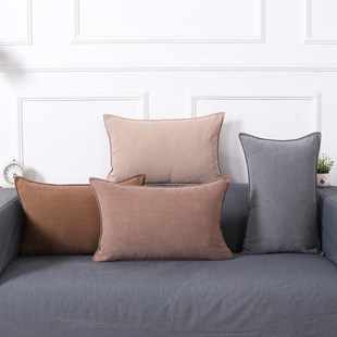 大腰枕沙发长条抱枕长方形靠枕客厅靠背垫床头上汽车护腰枕奶油风