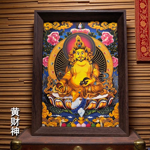 唐卡佛像菩萨客厅玄关摆台挂画