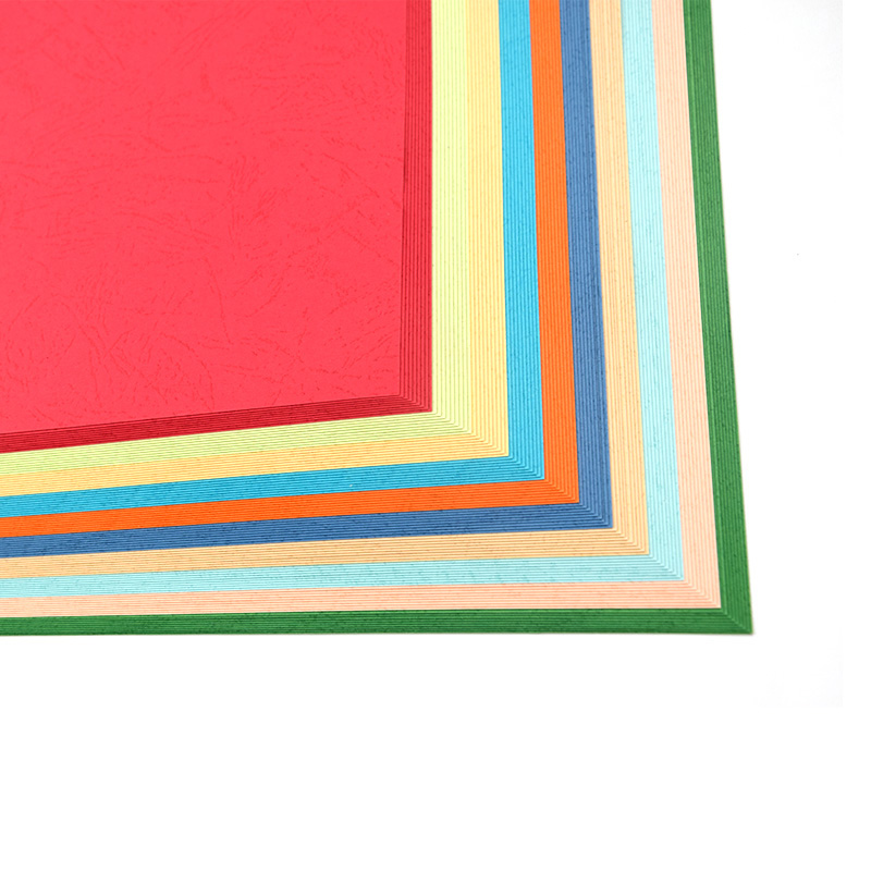 皮纹纸装订封面纸胶装标书封面纸297*8横向装订封皮纸张