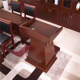 发言台会议室演讲台实木迎宾接待台导购咨询台婚庆持司仪台