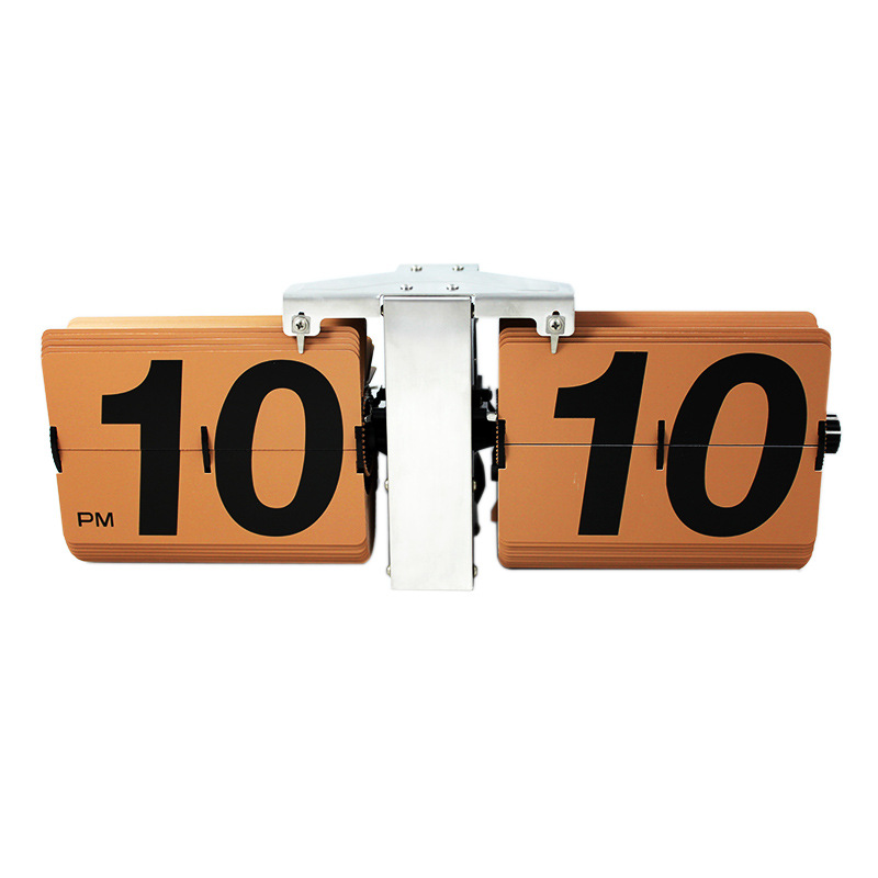 经典欧式复古翻页钟表/客厅墙壁挂式翻页钟 大号天平机械翻牌座钟