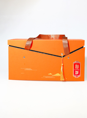 新款即食橙色红色海参包装盒三四斤装礼品盒泡沫盒冷藏保温箱