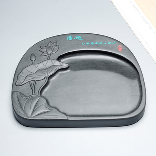 歙砚老坑实用精品水波纹素砚砚台书法专用学生胜端砚