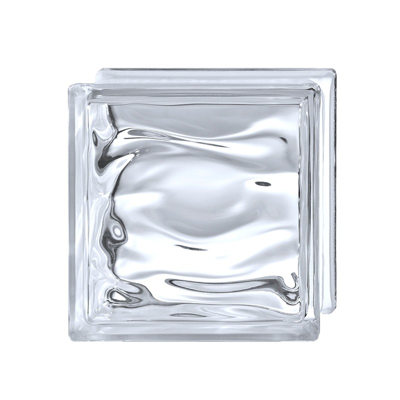 波米欧利超白高端空心玻璃砖块 梦幻云雾纹通透 方形透光