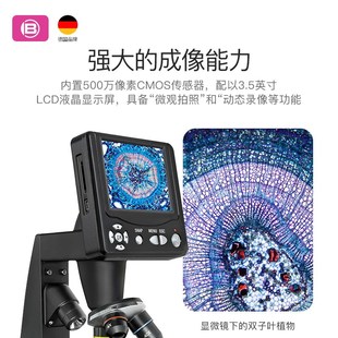 电子显示屏显微镜学生科学实验生物农林业水产养殖院教学冻卵病虫