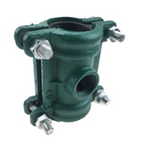 哈夫节分水器抢修三通补漏卡子 球墨铸铁镀锌管变径堵漏器